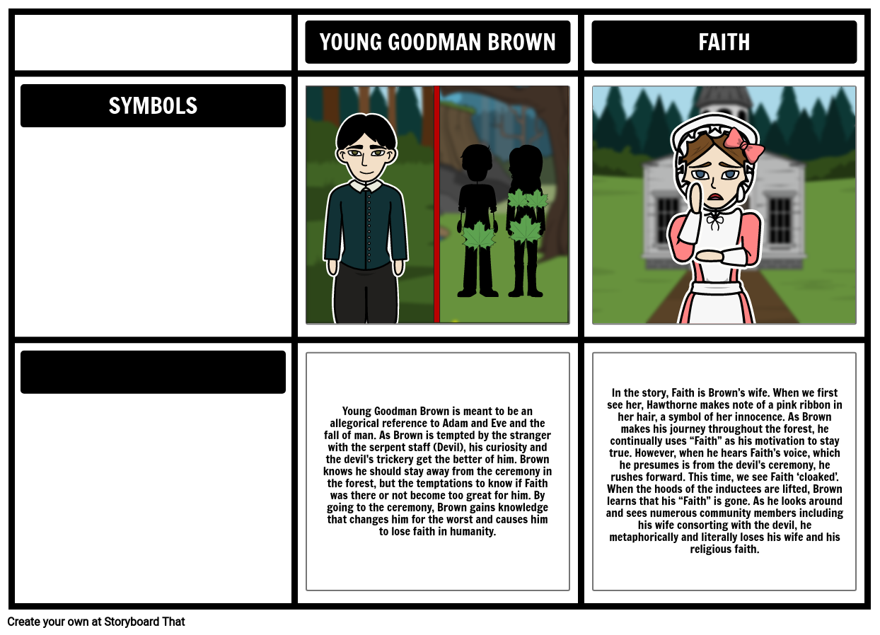 An overview of the symbolism in young goodman brown by nathaniel hawthorne